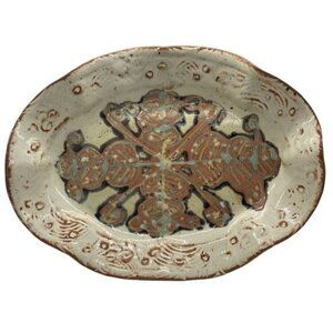 Signed Studio Pottery Boho Platter 15”
